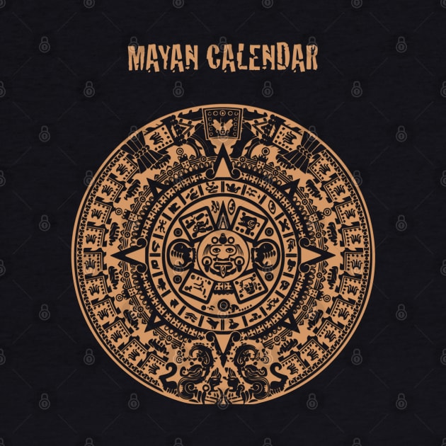 Ancient Mayan Calendar Symbol by Whites Designs